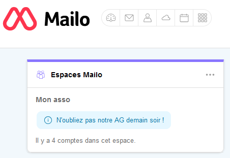 message espace Mailo