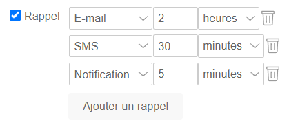 Rappel Agenda