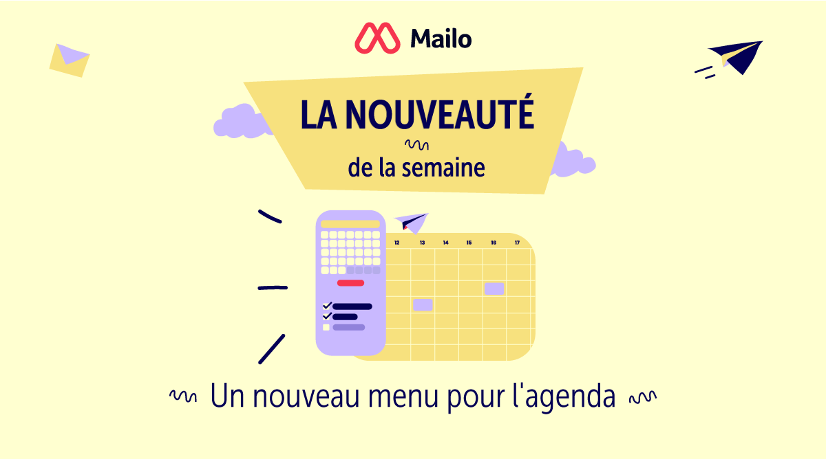 Un nouveau menu pour l'agenda